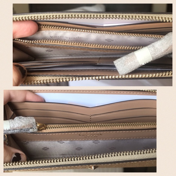 ✨KATE SPADE✨HOST PICK! Gold Glitter Wallet NEW - Picture 12 of 13
